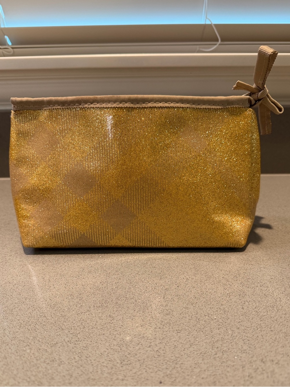 Burberry Glitter Gold Fragrance Cosmetic Pouch